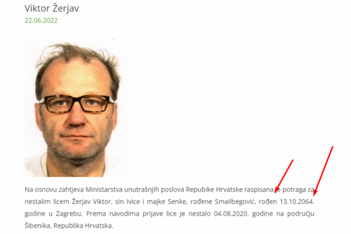 U Sarajevu pronađen Hrvat iz Šibenika koji je nestao prije dvije godine