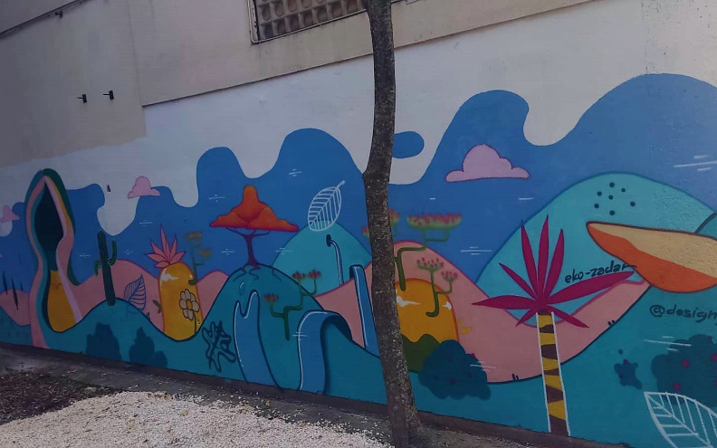 Novi mural u školskom dvorištu razveselio i fafarikule