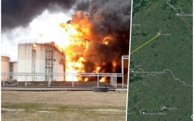 Skladište goriva napadnuto dronom duboko unutar ruskog teritorija