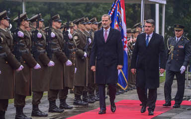 Španjolski kraljevski par svečano dočekan na Pantovčaku