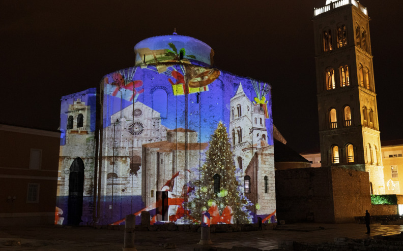 Od sutra laserski 3d mapping na crkvi sv. Donata