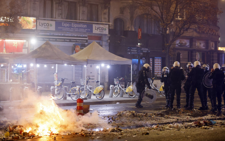Opći neredi nastali u Bruxellesu nakon polufinalnog ogleda Maroka i Francuske
