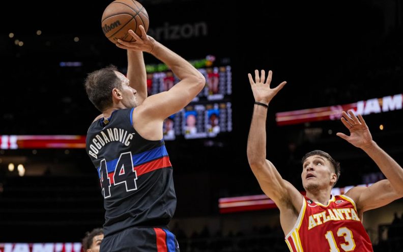 Bogdanović ponovo prvi strijelac Pistonsa koji se nakon još jednog poraza nalaze na začelju, Šarić bez učinka