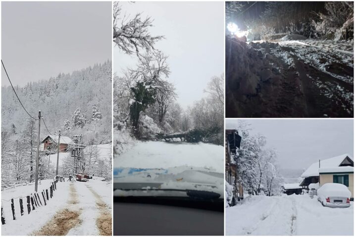 VIDEO/FOTO Zbog snijega sela oko Gline bez struje: “Katastrofa za ove ljude! Kontejneri se ohlade za 10 minuta”