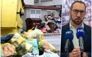 Treći je dan štrajka radnika Čistoće, Zagreb je zatrpan smećem