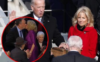 VIDEO Društvene mreže gore zbog poljupca Jill Biden i supruga Kamale Harris