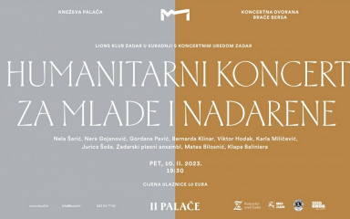 U Kneževoj palači večeras koncert Zadarskih Lionsa za mlade