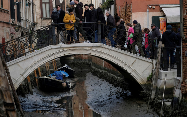 Presušili kanali u Veneciji
