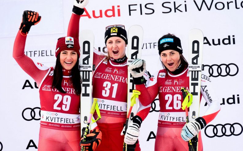 Austrijanka Nina Ortlieb slavila nakon superveleslaloma u Kvitfjellu ispred svoje dvije sunarodnjakinje
