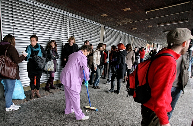 Jučer blokiran Fakultet političkih znanosti