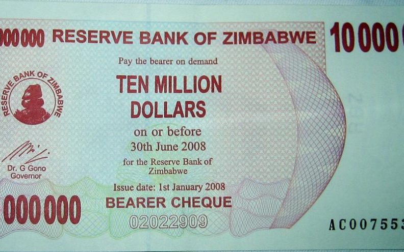 Zimbabve uvodi novčanicu od 100 milijardi dolara