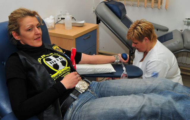 Akcija dobrovoljnog darivanja krvi u  organizaciji Moto kluba Beštije Zadar