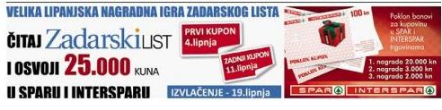 Pravila nagradne igre Zadarskog lista