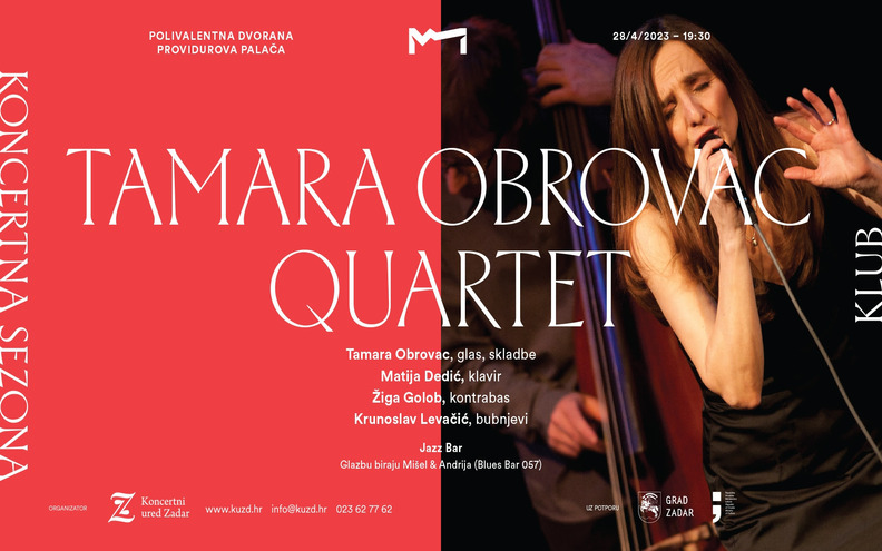 Tamara Obrovac Quartet u Zadru promovira novi album