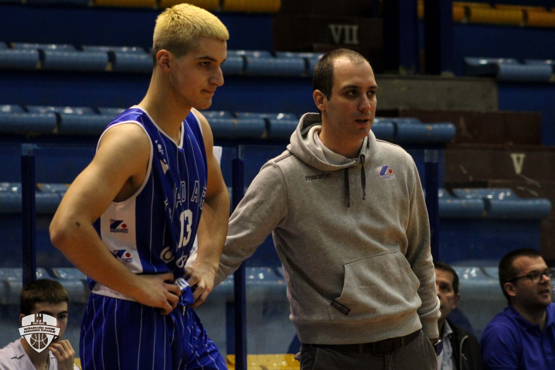 Vice Grbić i Marko Selin (kadeti KK Zadar)