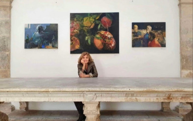 Zadarska Liga protiv raka u Gradskoj loži organizirala izložbu svjetski poznate akademske slikarice Elle Fleš
