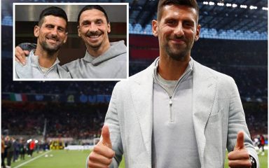 VIDEO Novak Đoković i Zlatan Ibrahimović zajedno su navijali za Milan u porazu od Intera