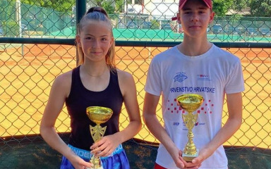 Otvoreno tenisko prvenstvo Splita do 14 godina: Rok Diklić i Nina Knez drugi