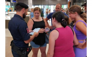 Preventivne aktivnosti policije u Zračnoj luci Zadar i u trgovinskim centrima
