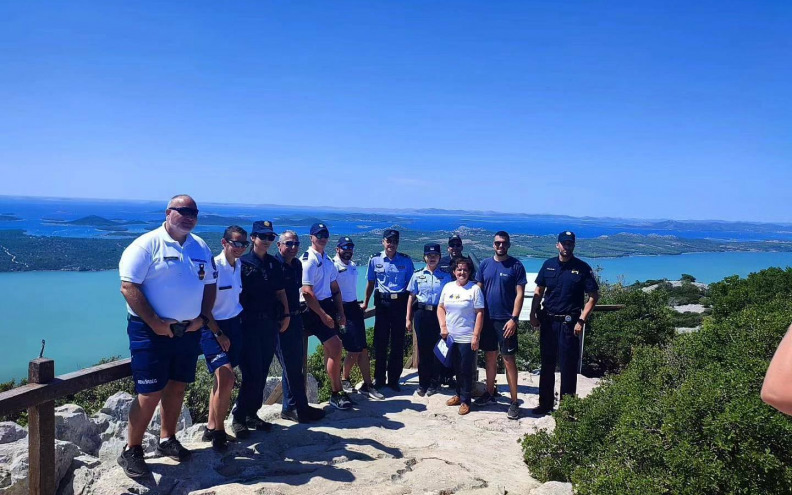 Zadarski i strani policijski službenici na Vranskom jezeru