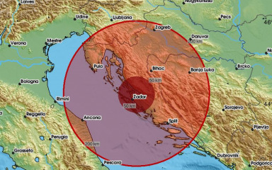Zadarsko područje pogodio potres magnitude 3.0