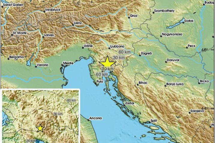 Dva slabija potresa na širem riječkom području
