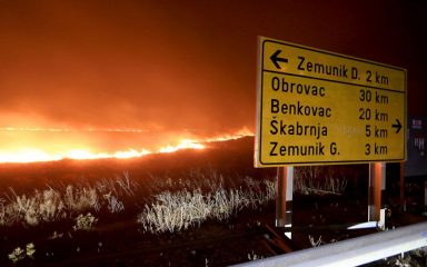 Požari na više lokacija u županiji, policija apelira na oprez