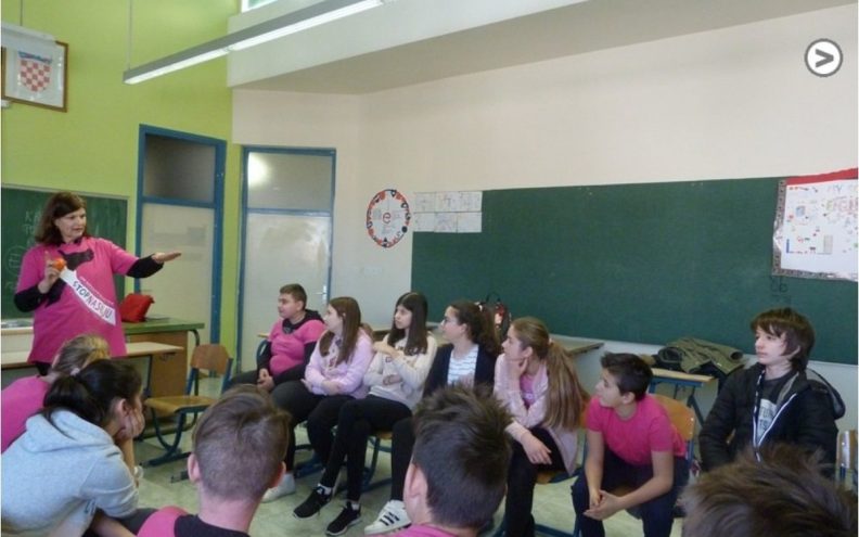 Dan ružičastih  majica obilježen u  školama u  Zemuniku,  Škabrnji i Zadru