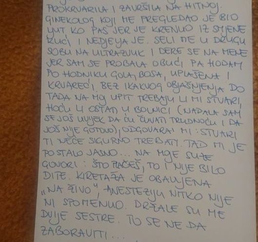 Bolno  svjedočanstvo  iz zadarskog  “driporodilišta”…