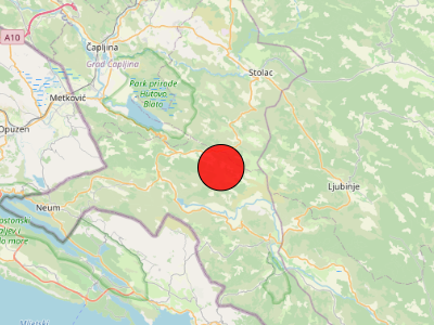 Poprilično jak potres pogodio područje Metkovića