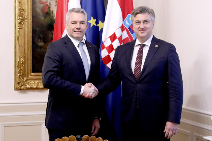 Austrijski kancelar nakon sastanka s Plenkovićem: “Nismo zadovoljni zatvaranjem granica”