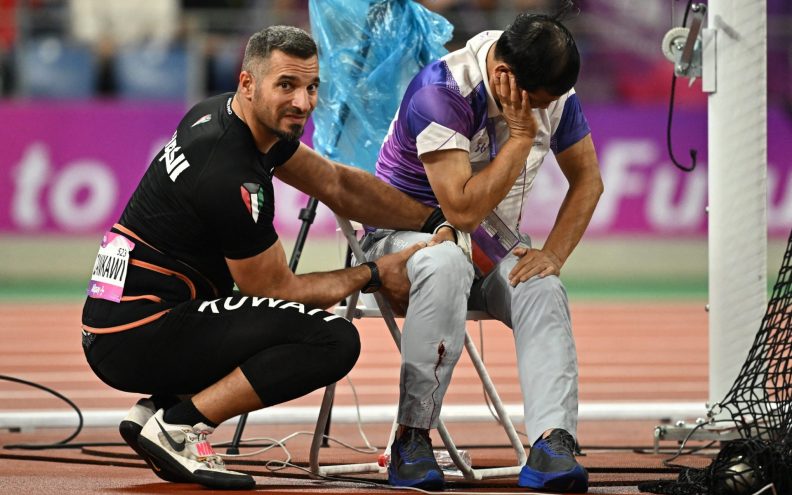 Sucu na Azijskim igrama slomljena noga nakon što je kuvajtski bacač ispustio sedam kilograma tešku kuglu