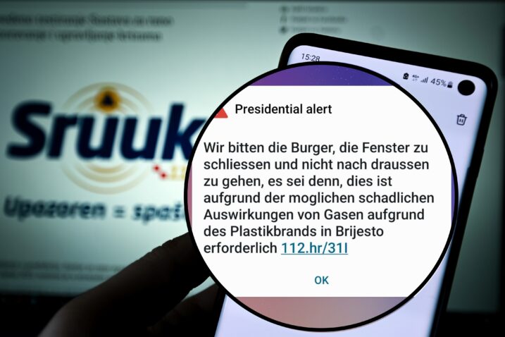 Dio Osječana jutros od SRUUK-a dobio totalno bizarnu poruku na – njemačkom