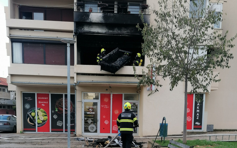 [VIDEO] U požaru na Meladi u potpunosti izgorio stan, jedna osoba ozlijeđena