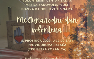 Volonterski centar Zadar organizira obilježavanje Međunarodnog dana volontera