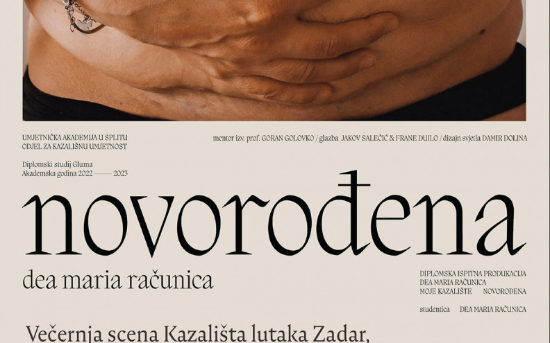 U Kazalištu lutaka Zadar gostuje monodrama 'Novorođena'