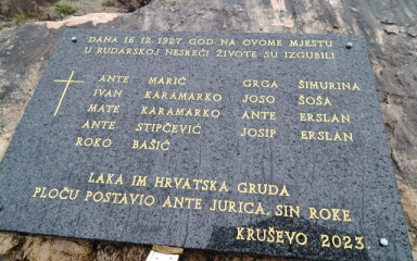 U Kruševu otkrivanje spomen ploče za tragično preminule u rudarskoj nesreći 1927.