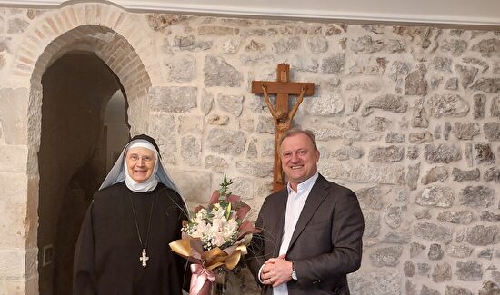 Povodom blagdana Sv. Stošije gradonačelnik Dukić posjetio samostan sv. Marije