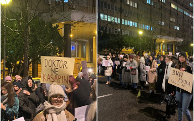 Masovni prosvjedi u Srbiji nakon što je liječnik na porodu ubio bebu