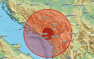 Crnu Goru rano jutros pogodio još jedan potres. Epicentar mu je bio na istom mjestu kao prije dva dana