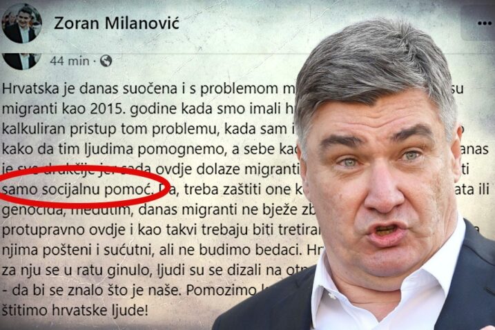 Milanović o migrantima: ‘Oni dolaze s računicom i žele samo uzeti socijalnu pomoć. Ne budimo bedaci’