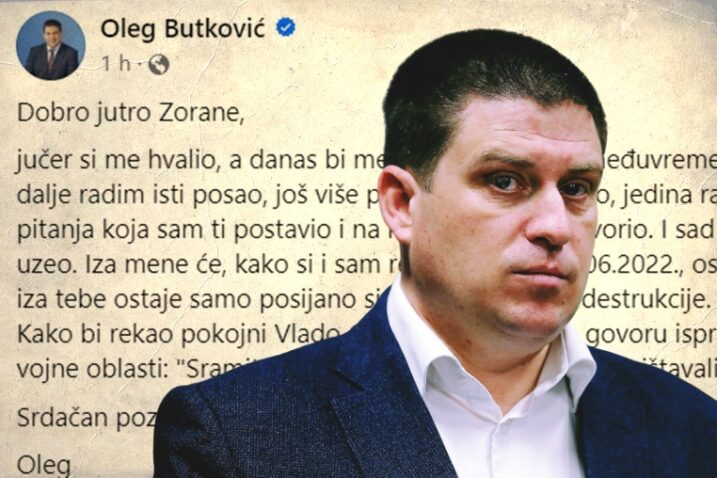Butković se opet javio na Facebooku: ‘Zorane, jučer si me hvalio, danas bi me hapsio. Što se promijenilo?’