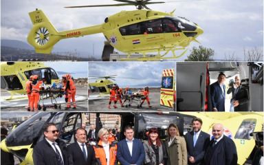 FOTO Simulacijskim vježbama u Rijeci obilježeno uspostavljanje Helikopterske hitne medicinske službe u Hrvatskoj