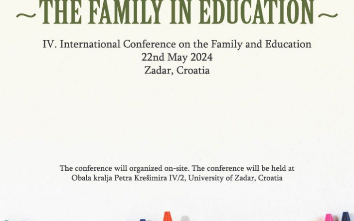U srijedu konferencija „Education in the family – the family in education”