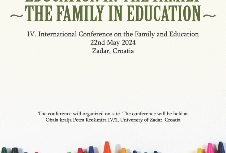 U srijedu konferencija „Education in the family – the family in education