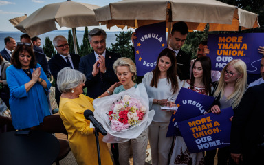 Ursula von der Leyen u Splitu hvali Hrvatsku uoči europskih izbora