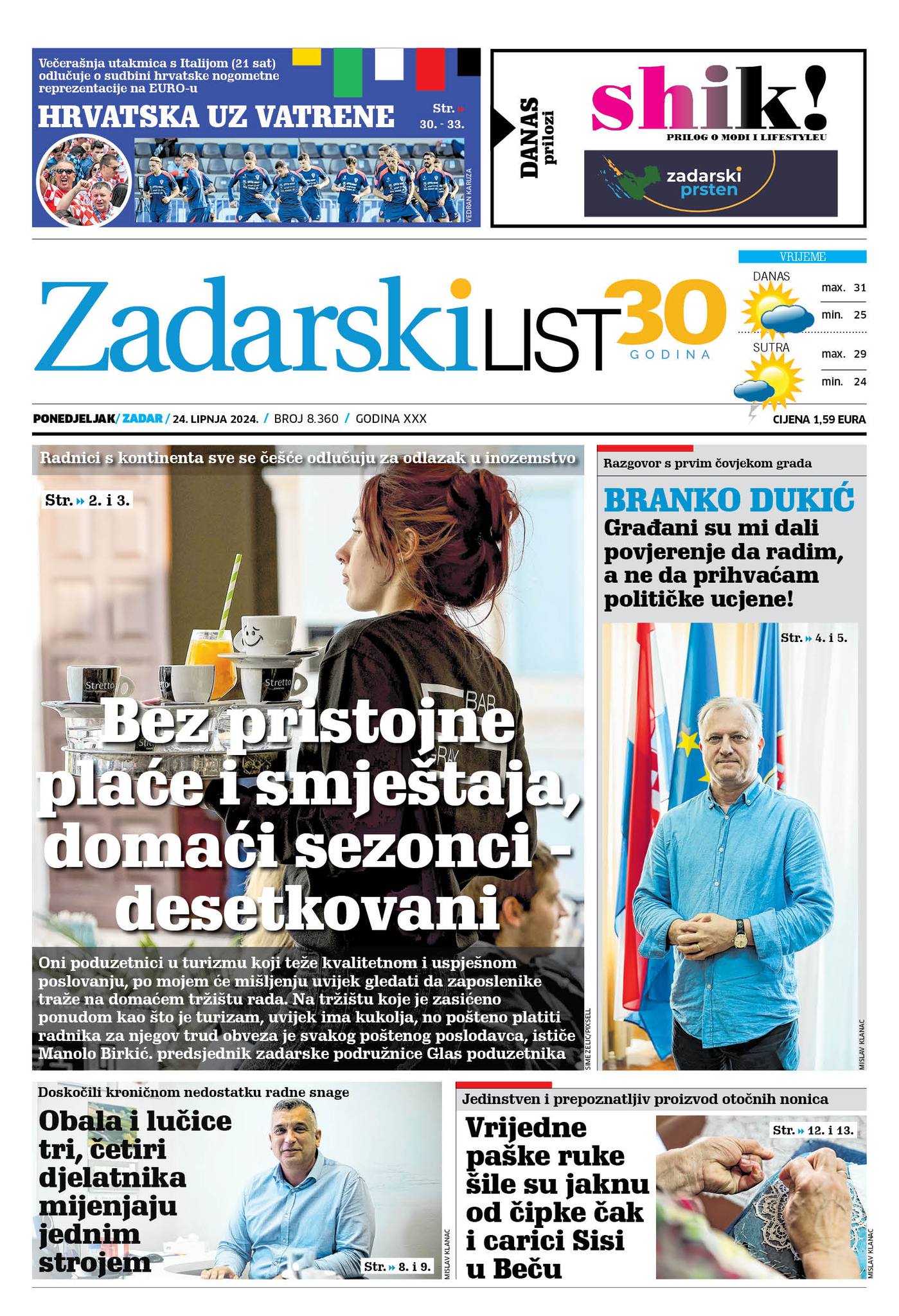 Kompletan Zadarski List Dostupan online Zadarski List