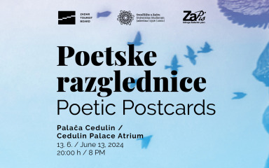 Poetske razglednice u atriju palače Cedulin