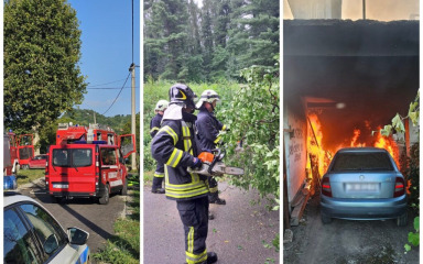 Gotovo tisuću vatrogasaca u akciji diljem Hrvatske zbog nevremena i požara