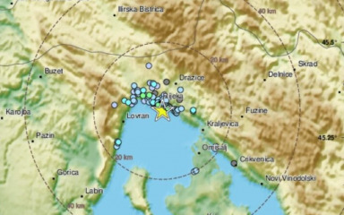 Kod Krka i Rijeke zabilježena dva lakša potresa